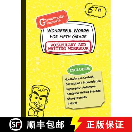 【3-4周达】Wonderful Words for Fifth Grade Vocabulary and Writing Workbook : Definitions, Usage in Co... [9781644420553]