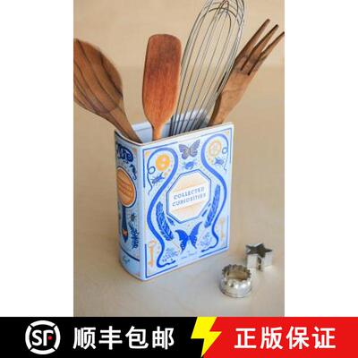 【3-4周达】Bibliophile Ceramic Vase: Collected Curiosities Illustrated by Jane Mount: (Flower Vase, D... [9781452172736]