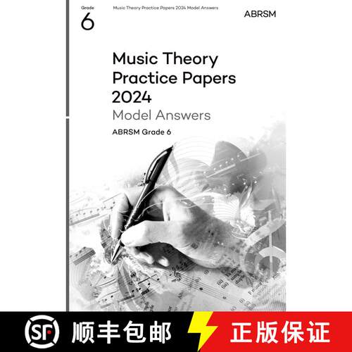 【3-4周达】Music Theory Practice Papers Model Answers 2024, ABRSM Grade 6 [9781786016836]
