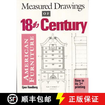 【3-4周达】Measured Drawings of 18th Century American Furniture [9780936399461]