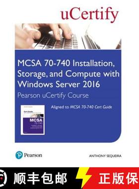 【3-4周达】McSa 70-740 Installation, Storage, and Compute with Windows Server 2016 Pearson Ucertify C... [9780134685502]