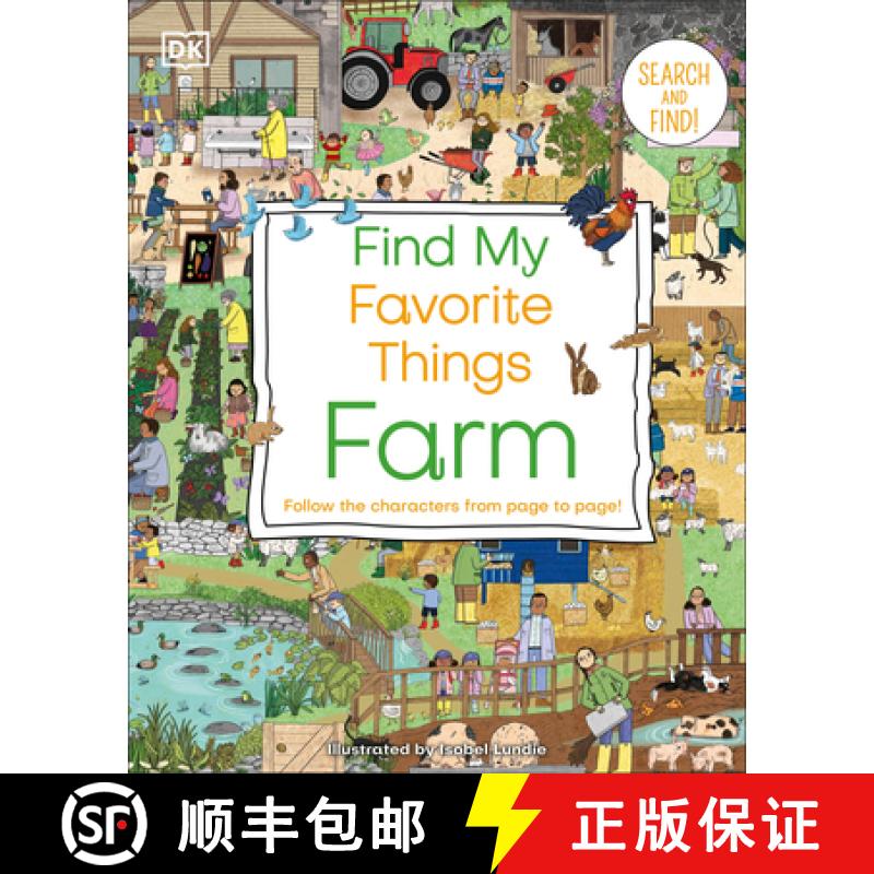 【3-4周达】Find My Favorite Things Farm: Follow the Characters from Page to Page [9780744070880]