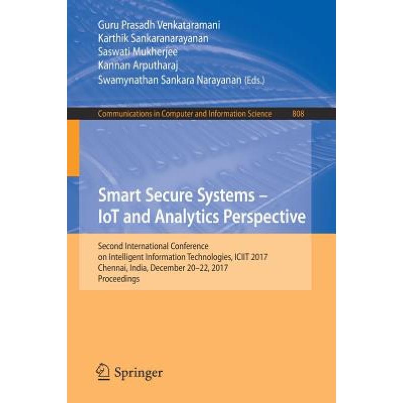 预订 smart secure systems - iot and analy. [9789811076343]