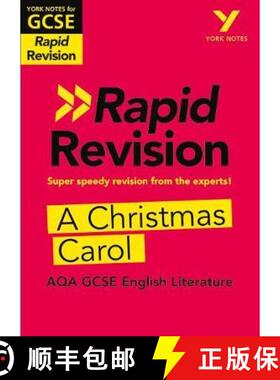 【3-4周达】York Notes for AQA GCSE Rapid Revision: A Christmas Carol catch up, revise and be ready fo... [9781292270883]