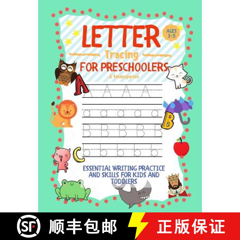 【3-4周达】Letter Tracing for Preschoolers Ages 3-5 & Kindergarten:  Essential Writing Practice and S... [9781989626092]