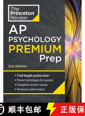 【3-4周达】Princeton Review AP Psychology Premium Prep, 21st Edition: 5 Practice Tests + Complete Con... [9780593517239]
