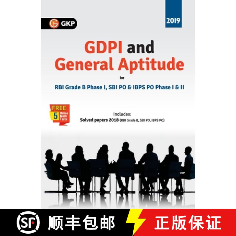 【3-4周达】GDPI & General Aptitude for RBI Grade B Ph I, SBI PO & IBPS PO [9789389310221]