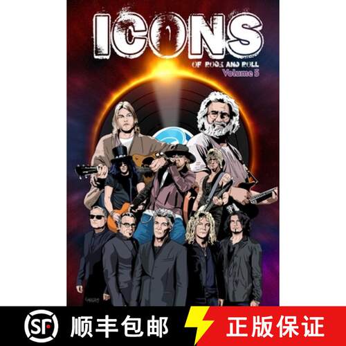 【3-4周达】Icons of Rock 5: Jerry Garcia, Guns N' Roses, Bon Jovi and Kurt Cobain [9781955712781]