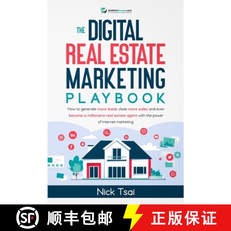 【2-3周达】The Digital Real Estate Marketing Playbook: How to generate more leads, close more sales, ... [9782429605660]