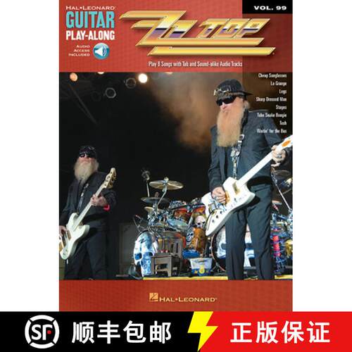 【3-4周达】ZZ Top: Guitar Play-Along Volume 99 [9781423443179]
