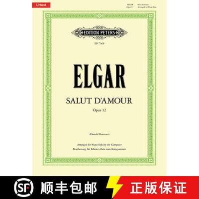 【3-4周达】Salut d'Amour Op. 12 (Arranged for Piano Solo by the Composer): Urtext [9790577084305]