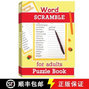 Word 9786069607374 Gam... Adults 3周达 Large Puzzle Scramble Puzzles Book Print for