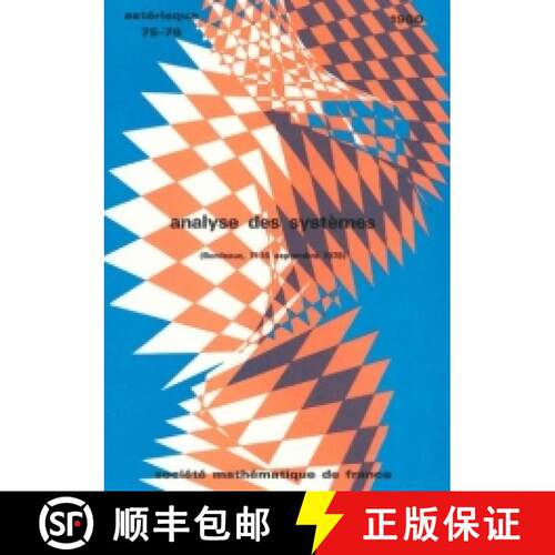 预订 Analyse des systèmes (Bordeaux, 11-16 septembre 1978) 法国数学学会 [9782856293850]