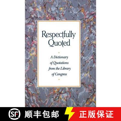 【3-4周达】Respectfully Quoted: Dictionary Paperback Edition [9780871876744]