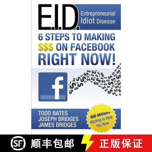 【3-4周达】6 Steps Making $$$ On Facebook [9780557671335]