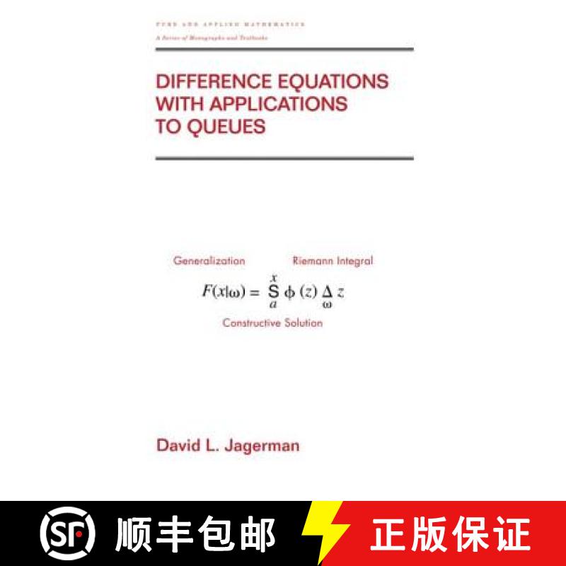 【3-4周达】Difference Equations with Applications to Queues [9780824703882]