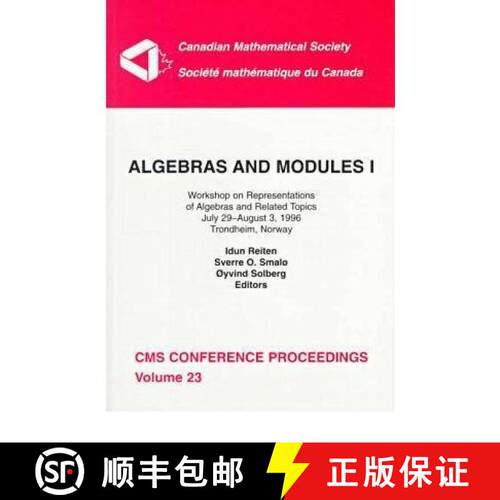 【3-4周达】Algebras and Modules, Volume 1: Workshop on Representations of Algebras and Related Topics... [9780821808504]