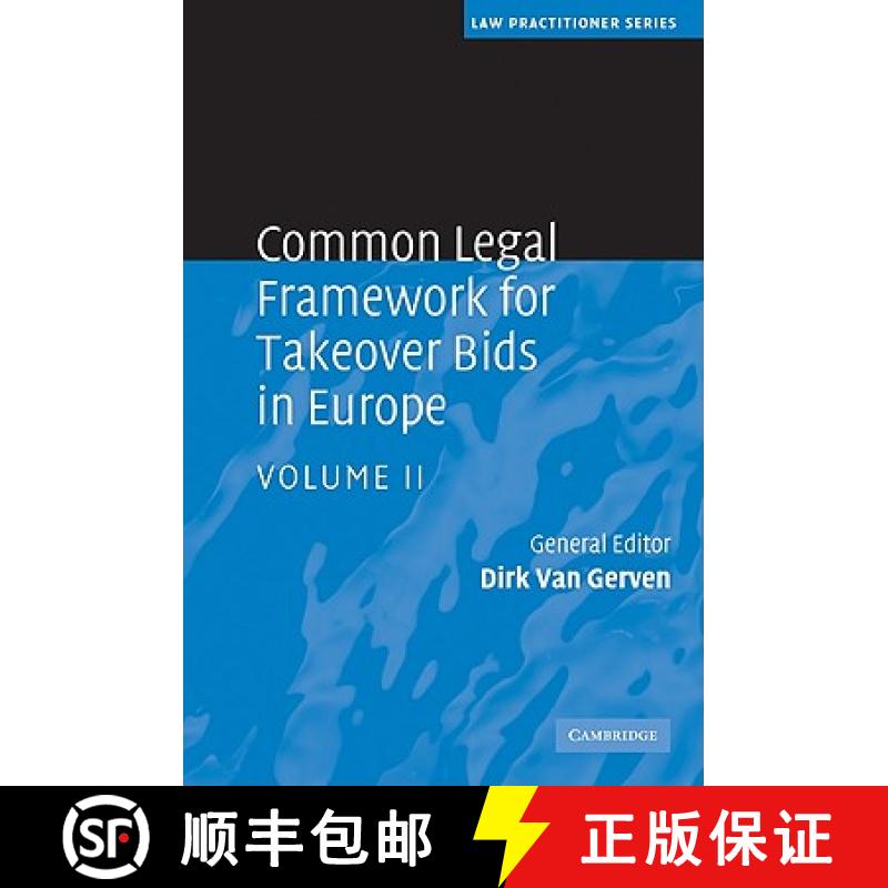 【3-4周达】Common Legal Framework for Takeover Bids in Europe [9780521516709]