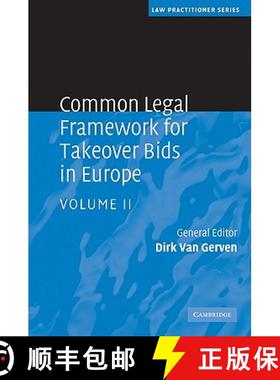 【3-4周达】Common Legal Framework for Takeover Bids in Europe [9780521516709]