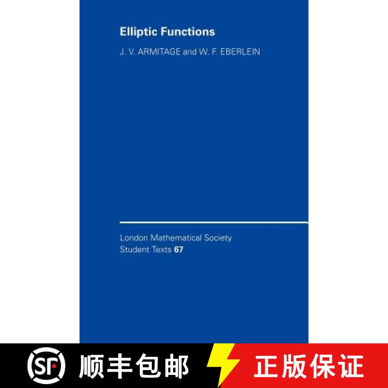 【3-4周达】Elliptic Functions: - Elliptic Functions [9780521785631]