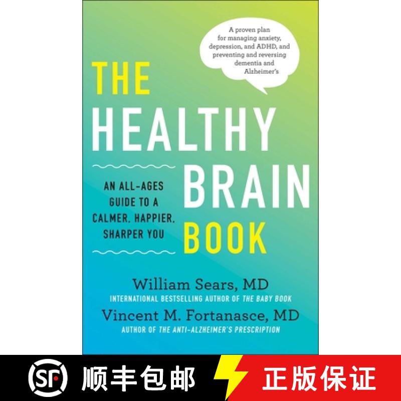 【3-4周达】Healthy Brain Book: An All-Ages Guide to a Calmer, Happier, Sharper You: A proven plan for... [9781948836517]