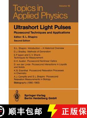 【3-4周达】Ultrashort Light Pulses : Picosecond Techniques and Applications [9783540134930]