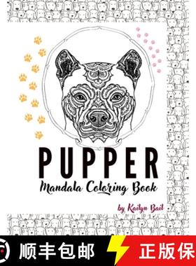 【3-4周达】Pupper Mandala Coloring Book [9781088222720]