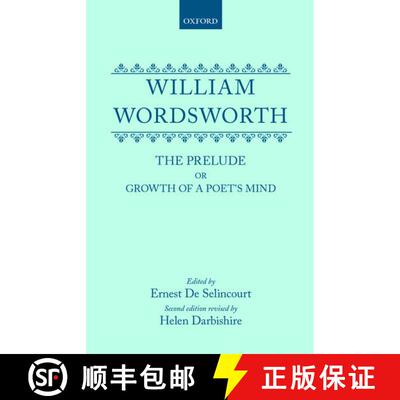 【3-4周达】精装 William Wordsworth: The Prelude or Growth of a Poet's Mind [9780198728337]