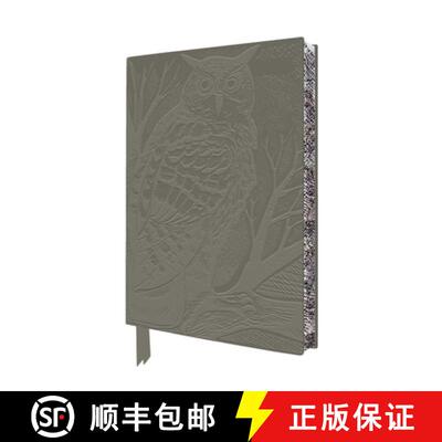 【3-4周达】Angela Harding: Long Eared Owl Artisan Art Notebook (Flame Tree Journals) [9781835626863]