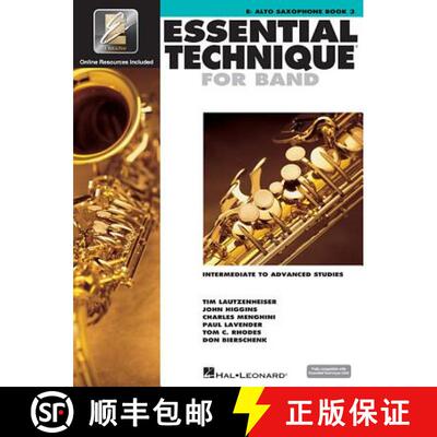 【3-4周达】Essential Technique for Band with Eei - Intermediate to Advanced Studies: Eb Alto Saxophon... [9780634044144]