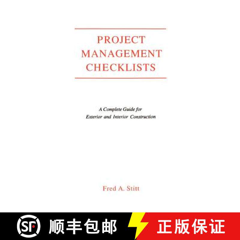 【3-4周达】Project Management Checklist: A Complete Guide for Exterior and Interior Construction [9780442010720]