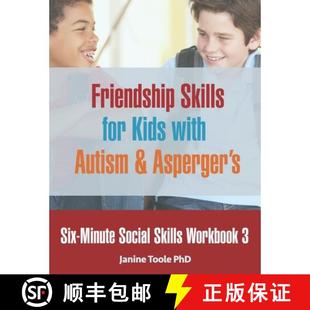 Autism Friendship for Minute Skills 9781775285212 Asperger Six Social Workbook with Kids 3周达