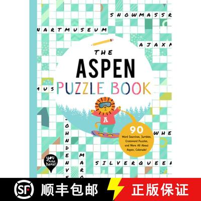 【3-4周达】The Aspen Puzzle Book: 90 Word Searches, Jumbles, Crossword Puzzles, and More All about As... [9781952239397]