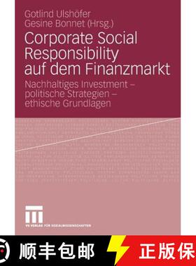 【3-4周达】Corporate Social Responsibility auf dem Finanzmarkt: Nachhaltiges Investment - politische ... [9783531160771]