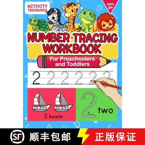 【3-4周达】Number Tracing Workbook For Preschoolers And Toddlers: A Fun Number Practice Workbook To L... [9783969264522]