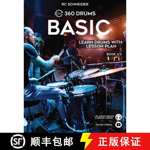 【3-4周达】BASIC - Learn Drums with Lesson Plan [9783949357145]