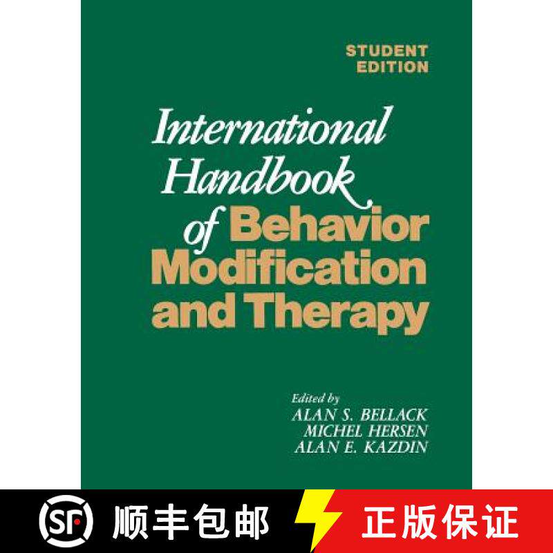 【3-4周达】International Handbook of Behavior Modification and Therapy [9781461572800]