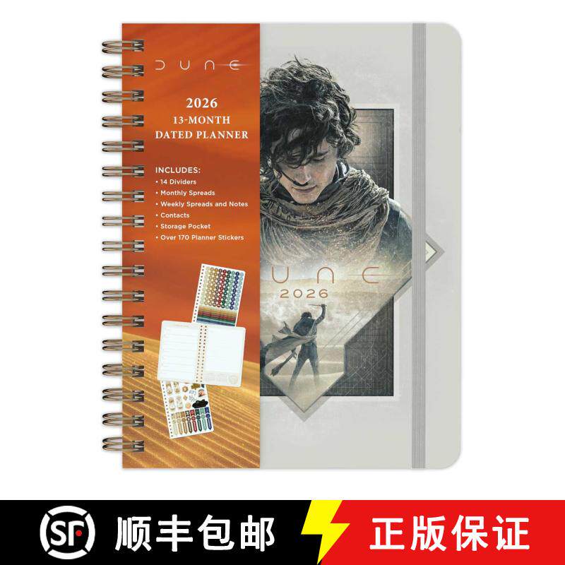 【3-4周达】精装 2026 Dune 13-Month Weekly Planner [9798886639674]