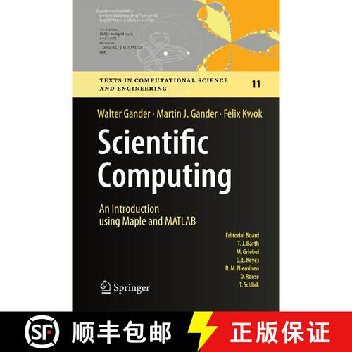 【3-4周达】精装 Scientific Computing - An Introduction using Maple and MATLAB [9783319043241]