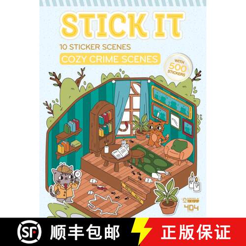 【3-4周达】Stick it - Cozy Crime Scenes [9781427889782]