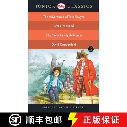 【3-4周达】Junior Classic - Book-12 (The Adventures of Tom Sawyer, Treasure Island, The Swiss Family ... [9788129138965]