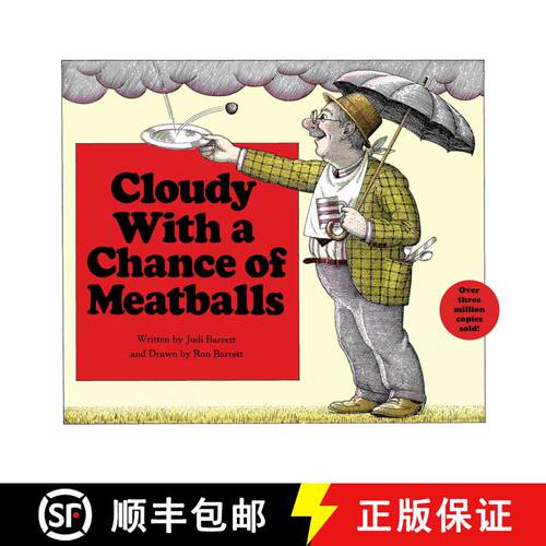 【3-4周达】精装 Cloudy with a Chance of Meatballs by Judi Barrett [9780689306471]