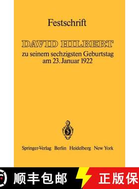 【3-4周达】Festschrift : zu seinem sechzigsten Geburtstag am 23.Januar 1922 [9783642618116]