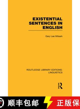 【3-4周达】Existential Sentences in English (Rle Linguistics D: English Linguistics) [9780415725651]