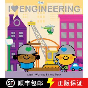 【3-4周达】I Love Engineering: Explore with sliders, lift-the-flaps, a wheel, and more! [9780358170044]