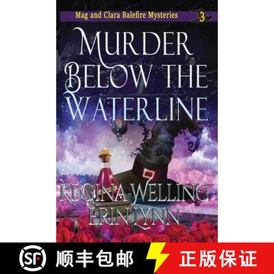 【3-4周达】Murder Below the Waterline (Large Print): A Cozy Witch Mystery [9781953044976]