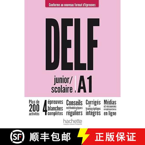 【3-4周达】DELF junior/scolaire - Nouveau format d'épreuves (A1): Audio et vidéos en téléchargeme... [9782016286562]