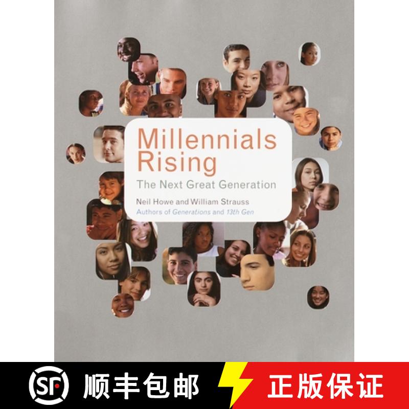 【3-4周达】Millennials Rising: The Next Great Generation /by Neil Howe and Bill Strauss ; Cartoons by... [9780375707193]