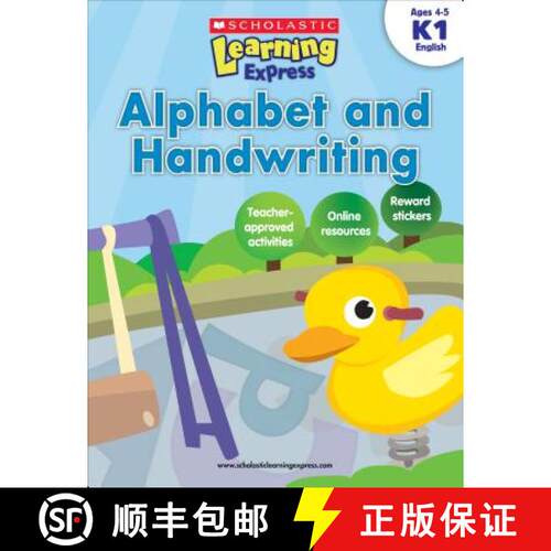 预订 Scholastic Learning Express: Alphabet and Handwriting 学乐学习列车系列练习册K1：字母（Ages 4-5） [9789810713485]