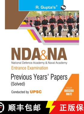 预订 NDA & NA Entrance Examination: Previous Years Papers (Solved) (Big Size) [9789387918375]